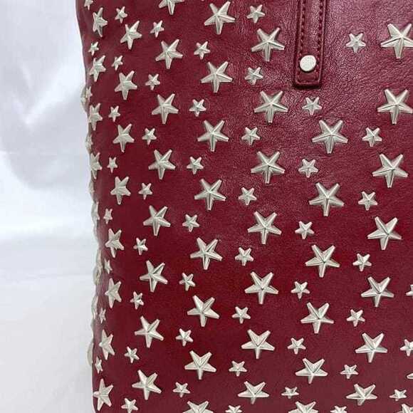JIMMY CHOO Red Leather Tote Bag - Picture 9 of 11